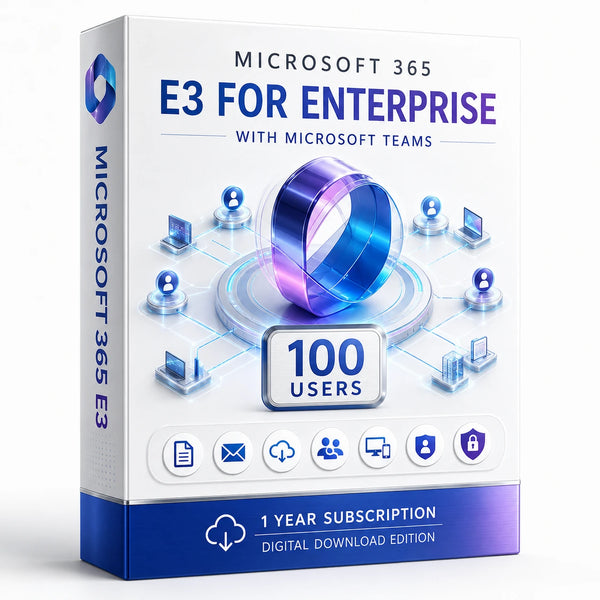 Microsoft 365 E3 for Enterprise – 100 Users with Teams | 1-Year